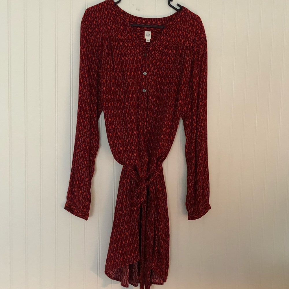 GAP  XL Belted Shirt Dress